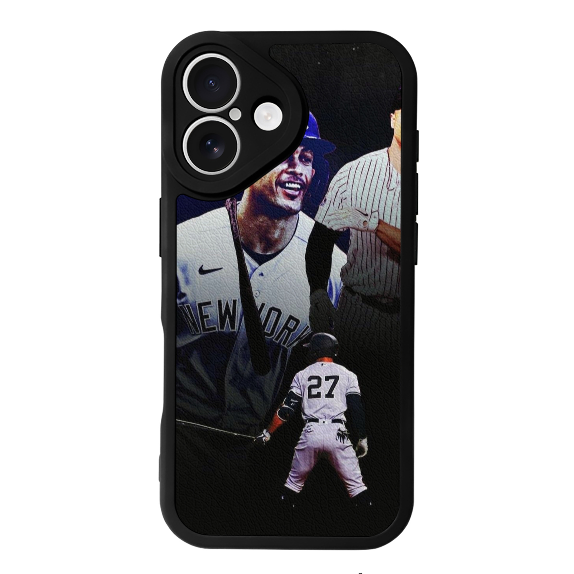 Giancarlo Stanton 36 IPhone 16 Silicone Leather Case – UV Print, Lambskin Texture – Perfect Fit, Wireless Charging Compatible, Scratch Resistant, Precise Cutouts – Stylish Protection For IPhone 16
